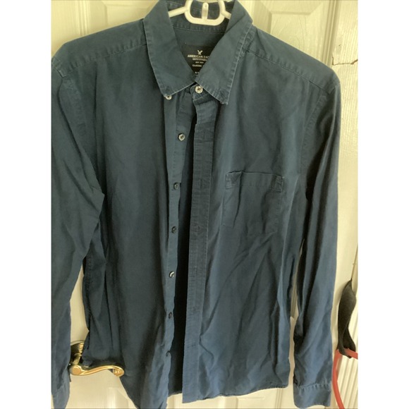 American Eagle Outfitters Other - AMERICAN EAGLE BLUE DRESS SHIRT MENS CLASSIC FIT SMALL PETITE PREOWNED